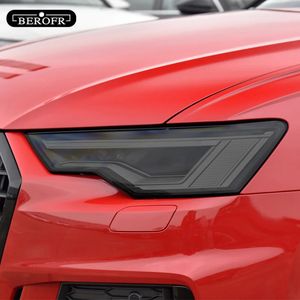 Carreaux de voiture Tint Film de protection noir fumé Stickers TPU pour Audi A3 8V A4 B8 B9 A5 A6 C8 A7 A8 D4 TT E-Tron R8 Accessoires 240520