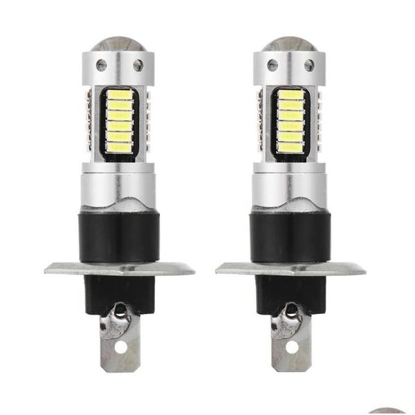 Faros de automóviles 1 par 12V DC H1 4014 30 Smd 6500K LED Faros de conducción Lámpara antiniebla BBS Entrega de gotas Automóviles Motocicletas Piezas de automóviles DHQWE