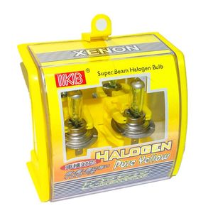 Phares de voiture 2 pièces H7 12V 55W 3000K Super xénon jaune ampoules Automobile antibrouillard phare ampoule Auto halogène lampe tête