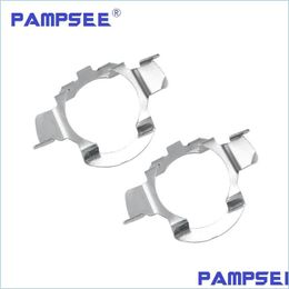 Autokoplampen 2 stks H7 auto LED koplamp Adapters Bas BB houders voor E60 E61 VW MK6 Nissan Qashqai Lamp A3 Drop Delivery 2022 Mobil Dhmwy