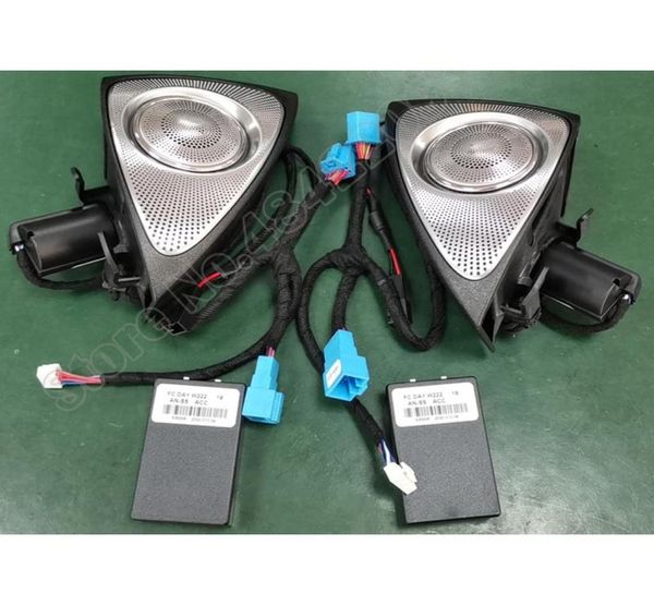 Faros de automóviles LED de 764 colores para SClass W222 Luz ambiental interior Auto 3D Rotary Tweeter Altavoz Lámparas de agudos 5435650