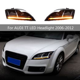 Assemblage de phares de voiture Automobiles DRL pour AUDI TT phare LED feux diurnes lampe avant dynamique Streamer clignotant