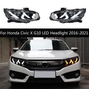Phares de voiture assemblage feux de jour pour Honda Civic X G10 phare LED dynamique Streamer clignotants