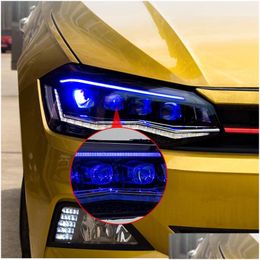 Autokoplampen Autokoplamp Led-koplampmontage voor Vw Frontverlichting Accessoires Dagrijverlichting Dynamische Streamer Turn Sig Dh4Ih