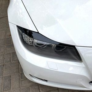 Autokoplampen wenkbrauwen oogleden bedekken wimperlichtstickers voor BMW 3-serie E90 E91 320I 330I 05-12