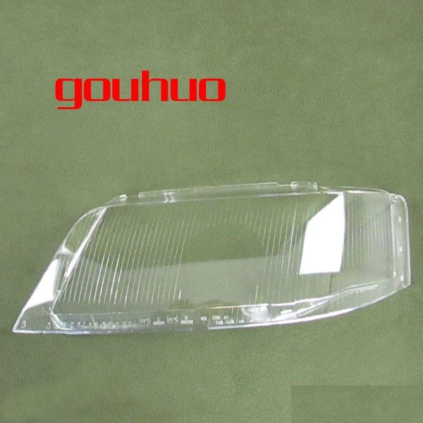 Faros de automóviles para A6 C5 99-02 Lámpara de faro Er Lente Faro de cristal Pantalla transparente 2 piezas Entrega de gotas Automóviles Motocicletas Othja