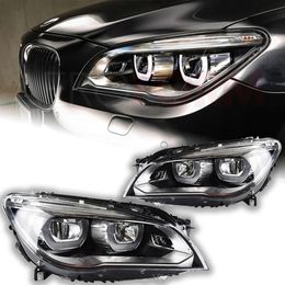 Auto Koplampen voor BMW F02 2009-2014 740i 730i 735i F01 Led-dagrijverlichting Koplamp Richtingaanwijzer Front lichten