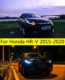 Auto Koplampen voor Honda HR-V 20 15-20 19 Vezel Grootlicht Lens LED Koplamp Dagelijkse Running Lights