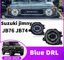 Auto Koplampen Voor Suzuki Jimny JB76 JB74 20 18-20 20 Blauw Drl Dagrijverlichting Led Mistlampen auto Accessoire Hoofd Lamp
