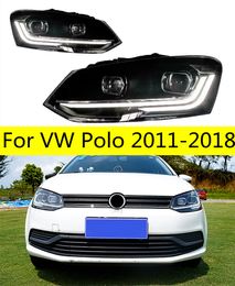 Auto Koplampen Voor Vw Polo 20 11-20 18 Hoofd Lichten 2022 Stijl Vervanging Koplamp Led Dimlicht dagrijverlichting