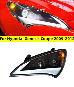 Phares de voiture Genesis Coupé phare LED 2009-2012 phares pour Hyundai DRL clignotant feux de route ange Eye lumière