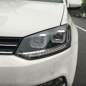 Auto -koplampen LED -daglooplichten voor VW Polo Dynamic Streamer Turn Signal Head Lamp Lighting Accessoires