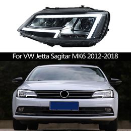 Auto koplampen LED Turn Signal Streamer Dynamic voor VW Jetta Sagitar MK6 DRL overdag hardloop lichte koplamp voorverlichtingsaccessoires