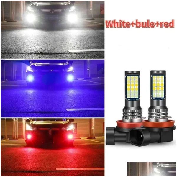 Phares de voiture nouvelle lampe de brouillard LED avec un rouge vert clignot