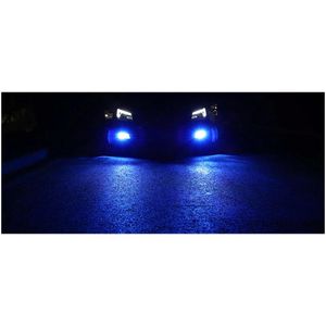 Phares de voiture Nouvelle lampe antibrouillard avant LED BB Super Bright H11 9006 881 H3 Flash à deux couleurs rouge bleu blanc rose rose vert 3030 DROP DH1BB