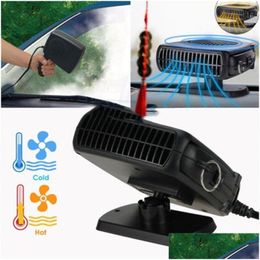 Auto verwarmingsventilatoren Nieuwe hoogwaardige 2in1 150W Koelverwarming Fan Defroster Demister 12V Dryer Winshield Drop Delivery Automobiles Motorc OTRL3