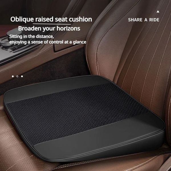 Cojín de asiento con aumento de coche, pendiente especial para licencia de conducir de coche, cojín de espuma a tope para asiento femenino, funda de asiento con aumento