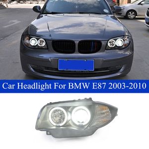 Car Highlight Clignotant Head Light Pour BMW Série 1 E87 LED Phare 118i 120i 130i DRL High Beam Double Angle Eye Lampes 2003-2010