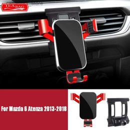 Support pour voiture Support de téléphone portable réglable pour voiture pour Mazda 6 Atenza GJ1 2013-2018 support de montage d'évent support de téléphone par gravité accessoires Q231104