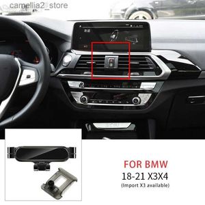 Autohouder Autotelefoonhouder Voor BMW G01 X3 G02 X3 2018 2019 2020 Auto Air Vent Clip Mount Bracket Stand Ondersteuning GPS Navigatie Accessoires Q231104