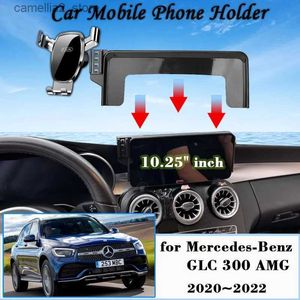 Support de voiture Support de téléphone de voiture pour Mercedes-Benz GLC 300 43 AMG 63 S 2020 ~ 2022 Support de téléphone portable pour grille d'aération Support GPS Support par gravité Accessoires Q231104