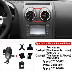 Autohalterung Autotelefonhalterung für Nissan Qashqai Sylphy Patrol 360 Grad drehbare GPS-Spezialhalterung Unterstützung Navigationshalterung Zubehör Q231104