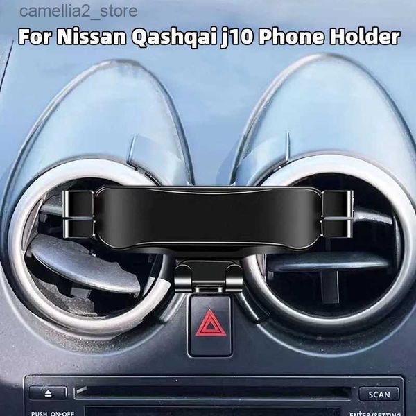 Support pour voiture Support de téléphone de voiture pour Nissan Qashqai j10 2008 2010 2011 2012 2013 2015 support de style support GPS rotatif accessoires mobiles Q231104