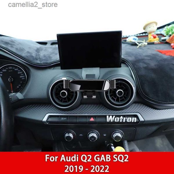 Support pour voiture Support de téléphone de voiture supports de ventilation mobiles Support de support de navigation spécial GPS pour Audi Q2 GAB SQ2 2018-2022 rotation à 360 degrés Q231104