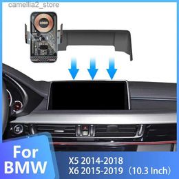 Support pour voiture Support de téléphone pour écran de voiture Supports de fixation pour BMW Support dédié pour X5 F15 X6 F16 2014 2015 2016 20107 2018 2019 Q231104