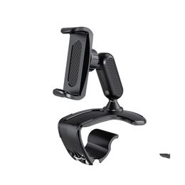 Autohouder dashboard mount telefoon 360rotatie achteruitkijk spiegel clipstandaard mtifunction beugel voor huawei 12 drop levering mobiles moto dh23v