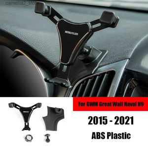 Soporte para automóvil para GWM Great Wall Haval H9 2015 - 2021 Soporte para teléfono móvil para automóvil Soporte ajustable Soporte Herramientas de navegación GPS Accesorios Q231104