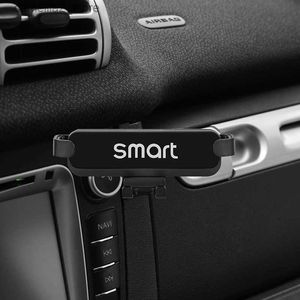 Support pour voiture Support de téléphone portable de voiture par gravité Support de clip d'écran de navigation GPS Support de support de téléphone portable pour Smart 451 Fortwo accessoire Q231104