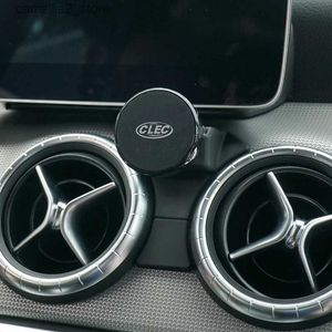 Autohouder Magnetische autotelefoonhouder GPS-houder ontluchter montagebeugel moilbe telefoonstandaardclip voor Mercedes Benz CLA GLA accessoires Q231104