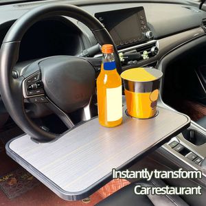 Support de voiture portable pour volant de voiture, table à manger, ordinateur portable, support de bureau pour manger, travail, iPad, boisson, nourriture, plateau à café