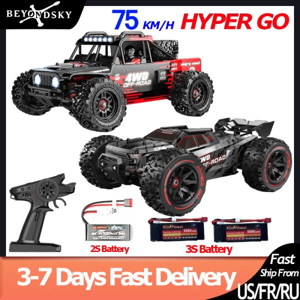 Car Hyper Go MJX 14209 14210 V2.0 1/14 RC Car Brushless 2.4g Remote Contrôle 4WD RACK RACIN