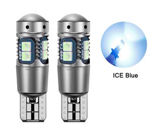 Auto Ice Blue 921 LED Gloeilampen T10 W5W 194 LED Camper Light Vervanging CANBUS 10SMD 3030 Kaartdeur Nummerplaat Back-up Reverse Lights 12V