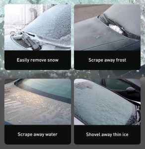 Caroineau de glace de voiture Brassement de pare-brise Snow Removal pelle à glace Disser de neige Nettoyer Brosse en verre TPU OUTL