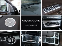Voiture intérieure oche o encein de haut-parleur GearShift Panneau Porte accessoire Sticker de garniture pour Mercedes Benz ML GL CLASSE GLE GLS ACCESSOIRES AUTO 6595417