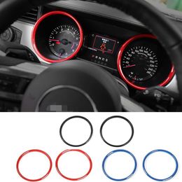 Auto instrumentenpaneel ABS Decoratie Trim Ring Voor Ford Mustang 2015-2018 Hoge Kwaliteit Auto Interieur Accessories226m