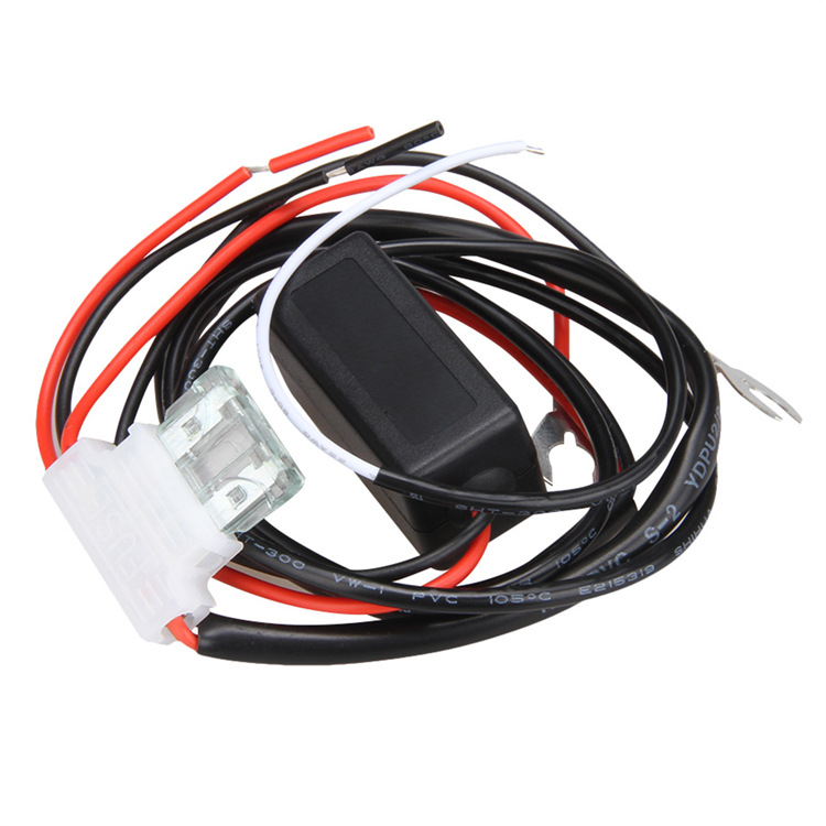 Veículo Inteligente DRL LED diurnas Wires Relé Luz Harness DRL Controlador Cabo auto LED diurnas luz de estacionamento On / Off Switch