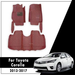 Accessoire intérieur de voiture avant arrière ensemble complet tapis tapis de sol de voiture pour Toyota Corolla XI 11th E170 2014 2015 2016 2017 2018 H220415