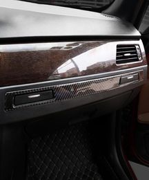 Auto-interieur Accessoires Carbon Fiber Decal Sticker Copiloot Water Bekerhouder Panel Cover Voor BMW E90 E92 E93 3 serie LHD RHD7940063