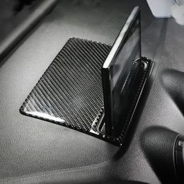 Interior del coche de fibra de carbono Control Central pantalla de navegación decoración pegatina cubierta estilo de coche para Audi A3 S3 2014-2018 Accesorios 1995