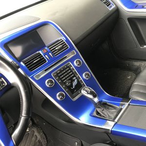 Calcomanías adhesivas de moldura de fibra de carbono con cambio de Color para consola central Interior de coche para Volvo XC60 2009-2018