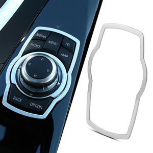 Intérieur de voiture multimédia bouton décor voiture style autocollants pour Bmw F10 F20 F30 F34 F07 F25 F26 F15 F16 Accessories284e