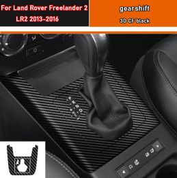 Autocollant intérieur de voiture, Film de protection pour boîte de vitesses, pour Land Rover Freelander 2 LR2 2013 – 2016, autocollant de panneau de fenêtre en Fiber de carbone noir