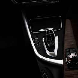 Panneau de changement de vitesse pour Console centrale interne de voiture, bande décorative, autocollant de garniture, accessoires automobiles pour BMW série 3 4 3GT F30 F31 F273i