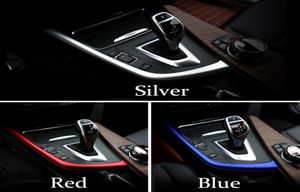 Auto Interne Middenconsole Versnellingspookpaneel decoratieve strip cover trim sticker Auto Accessoires Voor BMW 3 4 Serie 3GT F30 F31 F2262823