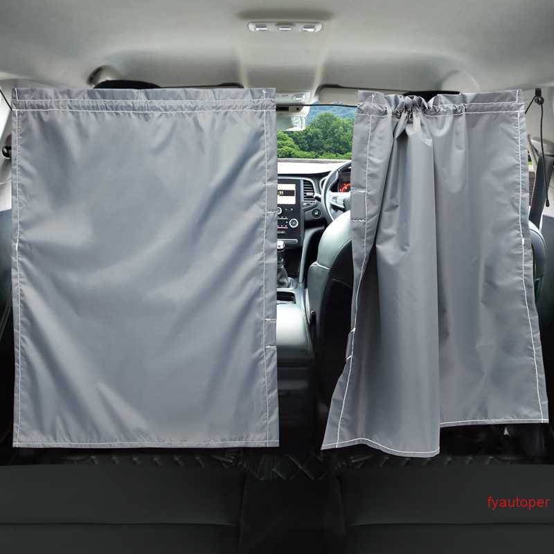 Car Isolation Curtain Sealed Taxi Cab Partition Protection And Commercial Vehicle Air-conditioning Sunshade And Privacy Curtain