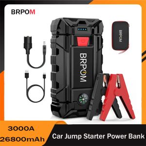 Banque d'alimentation de batterie de démarrage de saut de voiture 26800mAh pour le démarreur de voiture portable Booster de l'urgence 12V Dispositif de départ